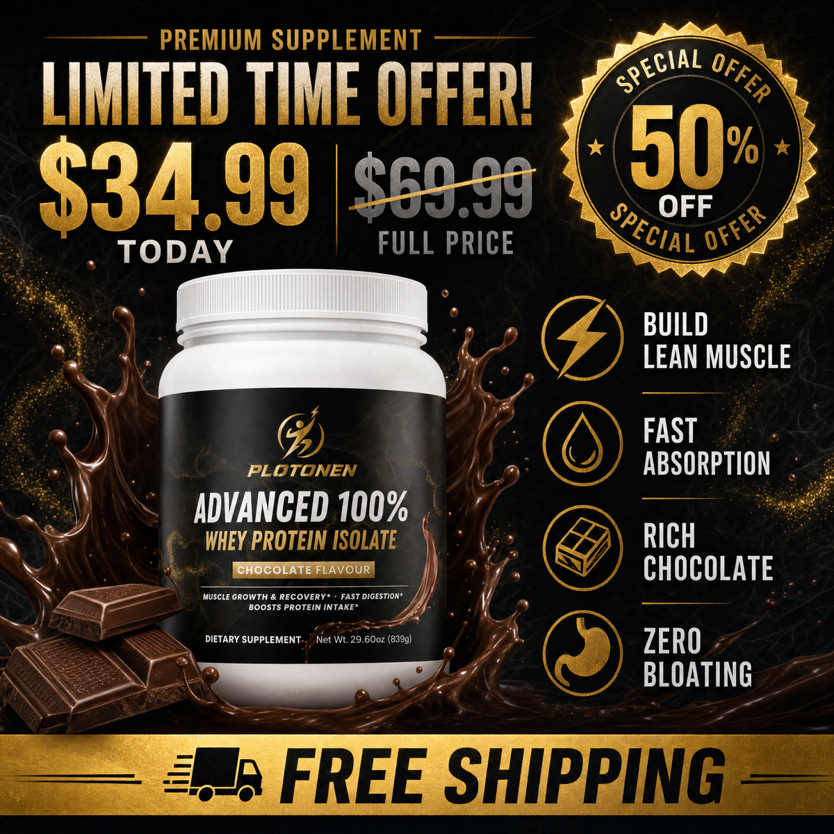 Advanced 100% Whey Isolate